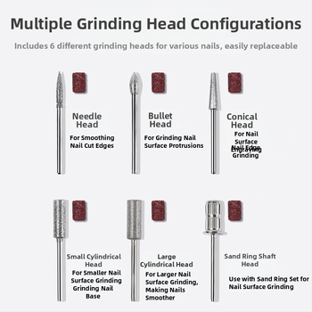 Ηλεκτρικό αρχείο νυχιών – πλαστικό + ανοξείδωτο ατσάλι, εργαλείο λείανσης επιφανείας νυχιών, 1 τεμάχιο, εγχώρια μάρκα, κατάλληλο για συνήθεις χρήστες