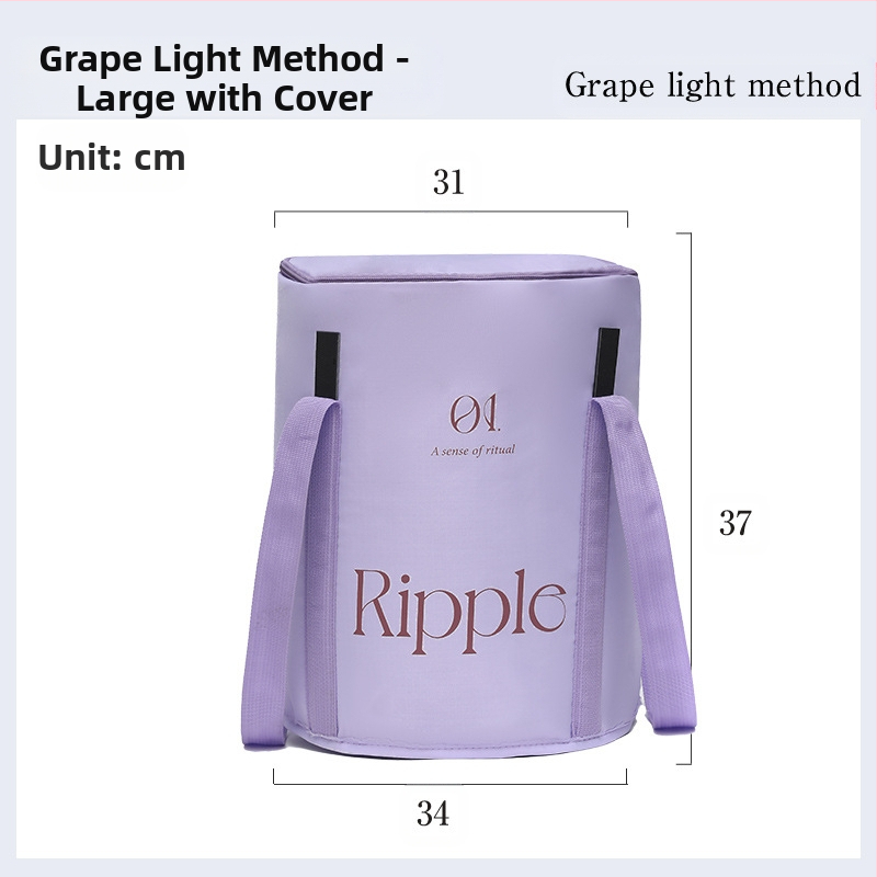 Θερμομονωμένη αναδιπλούμενη μπανιέρα ποδιών, νάιλον ύφασμα, σταθερή θερμοκρασία, φορητή, βαθιά χωρητικότητα