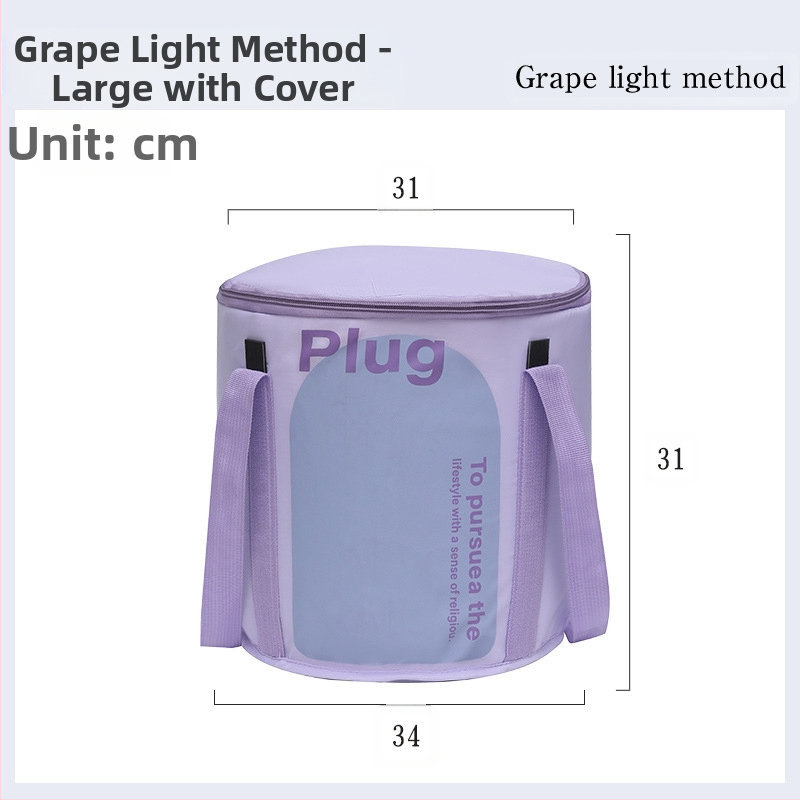 Θερμομονωμένη αναδιπλούμενη μπανιέρα ποδιών, νάιλον ύφασμα, σταθερή θερμοκρασία, φορητή, βαθιά χωρητικότητα