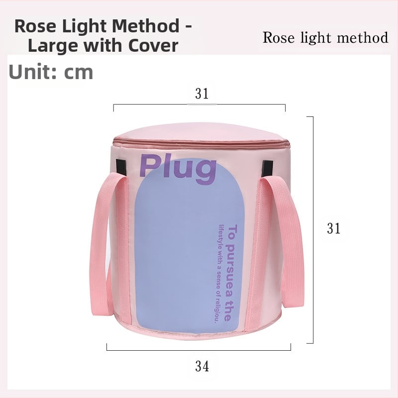 Θερμομονωμένη αναδιπλούμενη μπανιέρα ποδιών, νάιλον ύφασμα, σταθερή θερμοκρασία, φορητή, βαθιά χωρητικότητα