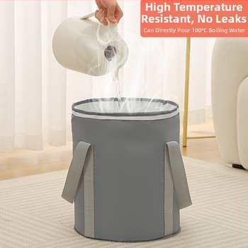 Διπλούμενο λουτρό ποδιών από Twill για ποδόλουτρο, φορητή πενταεπίπεδη κατασκευή, μάρκα Tide