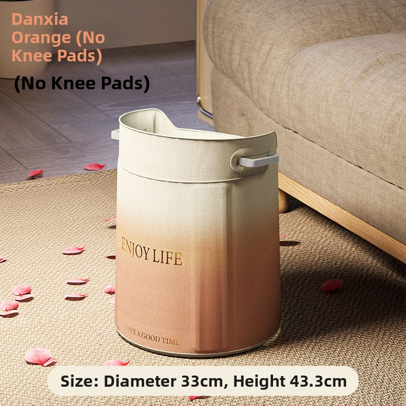 Φορητός κάδος ποδιών για μπάνιο με βαθιά κατασκευή μέχρι τα μοσχάρια, PVC, αναδιπλούμενος και εύκολος στην αποθήκευση, κατάλληλος για ενήλικες