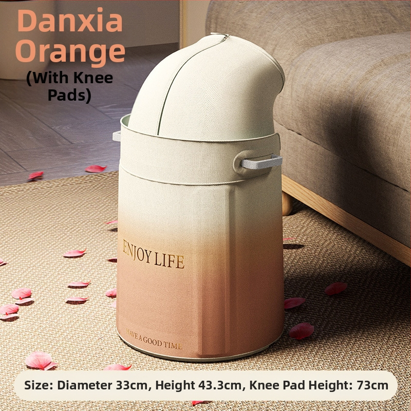 Φορητός κάδος ποδιών για μπάνιο με βαθιά κατασκευή μέχρι τα μοσχάρια, PVC, αναδιπλούμενος και εύκολος στην αποθήκευση, κατάλληλος για ενήλικες