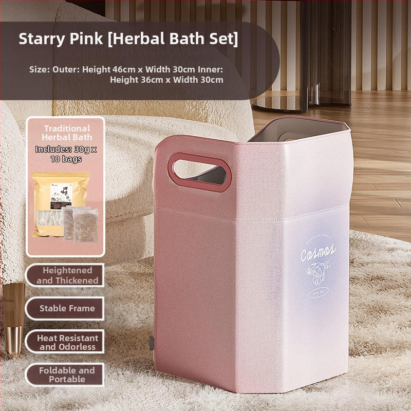 Φορητός κάδος ποδιών για μπάνιο με βαθιά κατασκευή μέχρι τα μοσχάρια, PVC, αναδιπλούμενος και εύκολος στην αποθήκευση, κατάλληλος για ενήλικες