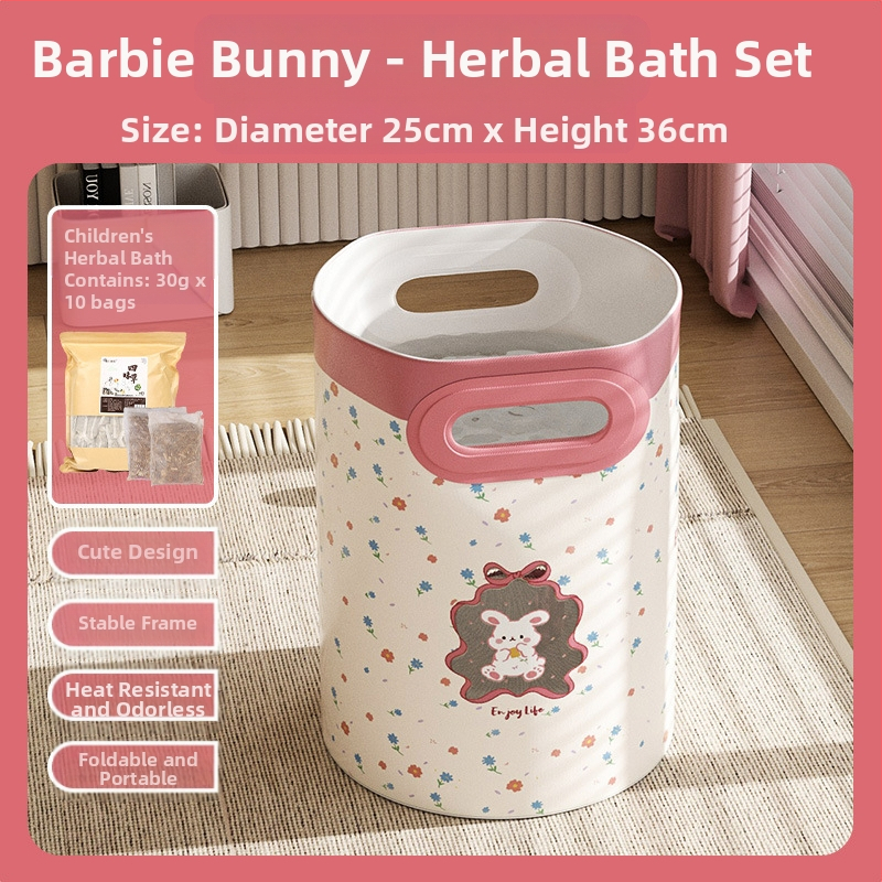 Φορητός κάδος ποδιών για μπάνιο με βαθιά κατασκευή μέχρι τα μοσχάρια, PVC, αναδιπλούμενος και εύκολος στην αποθήκευση, κατάλληλος για ενήλικες