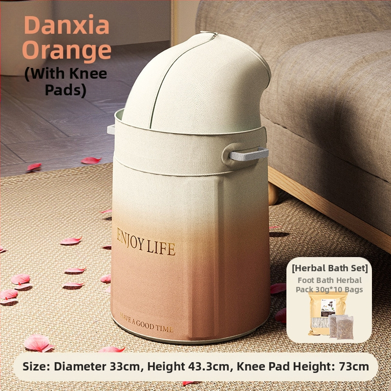 Φορητός κάδος ποδιών για μπάνιο με βαθιά κατασκευή μέχρι τα μοσχάρια, PVC, αναδιπλούμενος και εύκολος στην αποθήκευση, κατάλληλος για ενήλικες