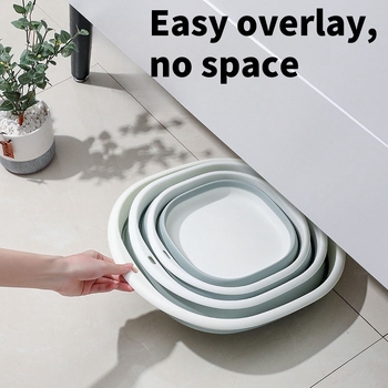 Αναδιπλούμενη παχύτερη λεκάνη πλυσίματος προσώπου – για εστίες και ταξίδια, φορητή, από μη υφαντό ύφασμα