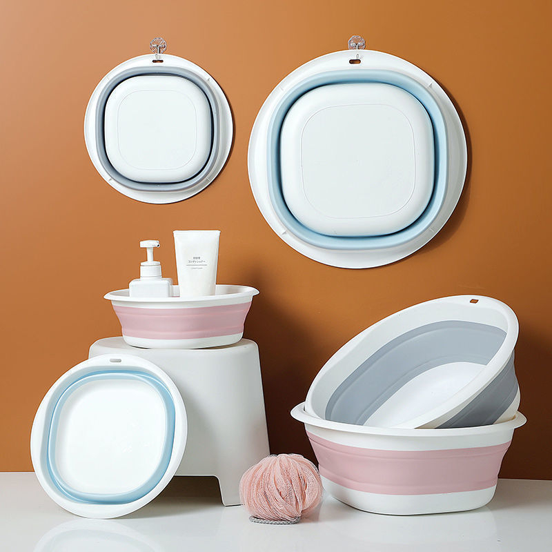 Αναδιπλούμενη παχύτερη λεκάνη πλυσίματος προσώπου – για εστίες και ταξίδια, φορητή, από μη υφαντό ύφασμα