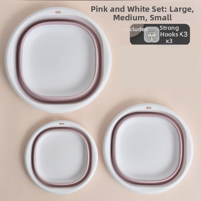 Sklopiva udubljena umivaonica za dom i putovanja – prenosna, od netkanog materijala