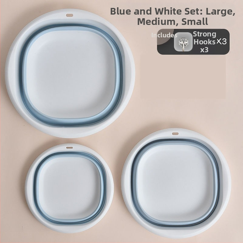 Sklopiva udubljena umivaonica za dom i putovanja – prenosna, od netkanog materijala