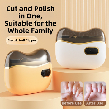 Dvi funkcijų elektrinis nagų poliravimo – namų naudojimui, ABS + nerūdijantis plienas, matmenys 8.8 x 7.2 cm, svoris 120 g, 400 mAh baterija