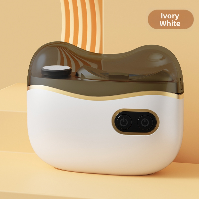 Dvi funkcijų elektrinis nagų poliravimo – namų naudojimui, ABS + nerūdijantis plienas, matmenys 8.8 x 7.2 cm, svoris 120 g, 400 mAh baterija