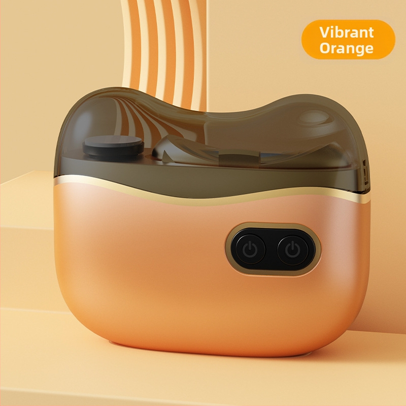 Dvi funkcijų elektrinis nagų poliravimo – namų naudojimui, ABS + nerūdijantis plienas, matmenys 8.8 x 7.2 cm, svoris 120 g, 400 mAh baterija