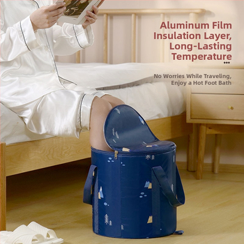 Sulankstoma lauko pėdų vonelė su izoliacija ir dangteliu — Medžiaga: poliesteris; Stilius: sulankstomas; Izoliacija; Dangtelis; Suaugusiems