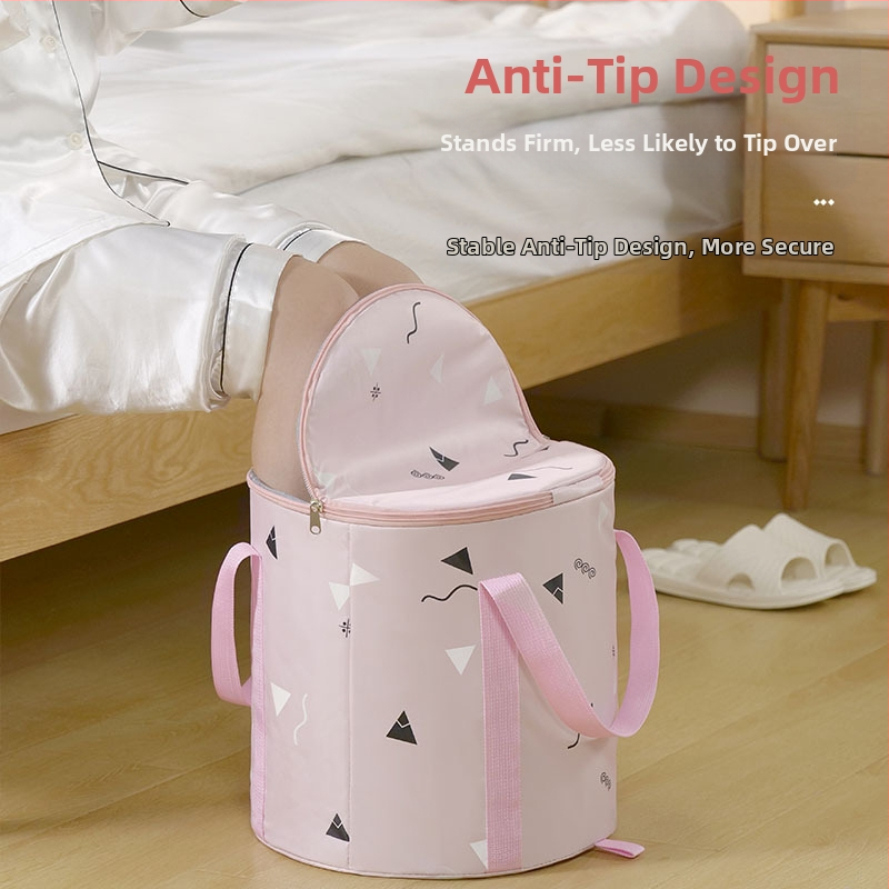 Разгъваема вана за крака за пътуване с изолация и капак — полиестер; повдигнат ръб; за възрастни