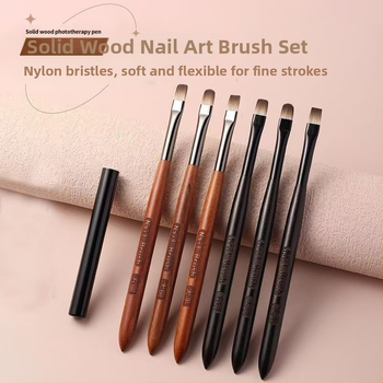 Sandelkoka nagu otu komplekts ar garām koka rokturiem, 6 gab., izcelsme Jiangxi