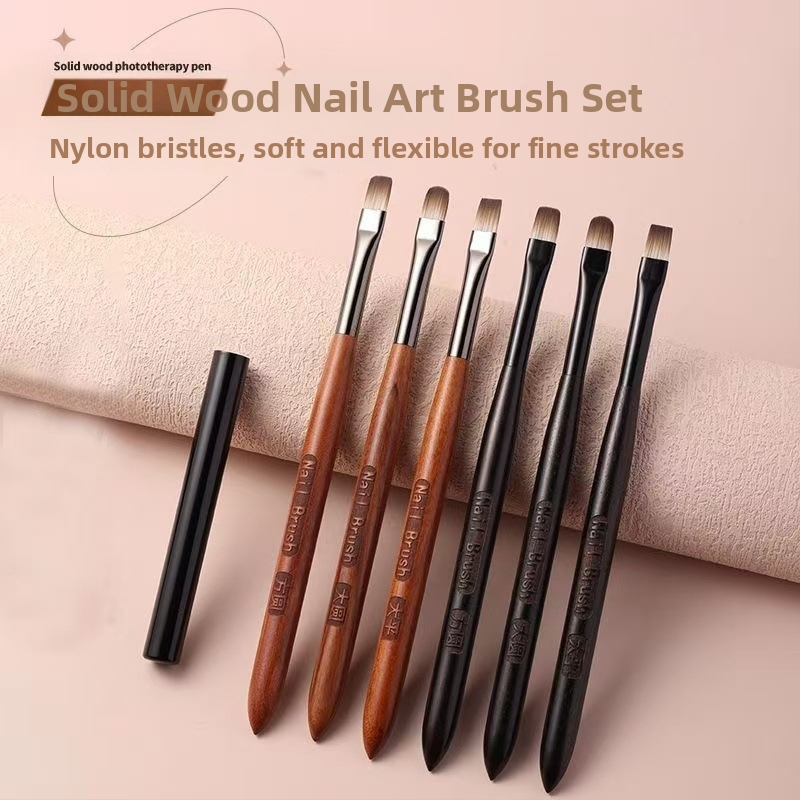 Sandelkoka nagu otu komplekts ar garām koka rokturiem, 6 gab., izcelsme Jiangxi