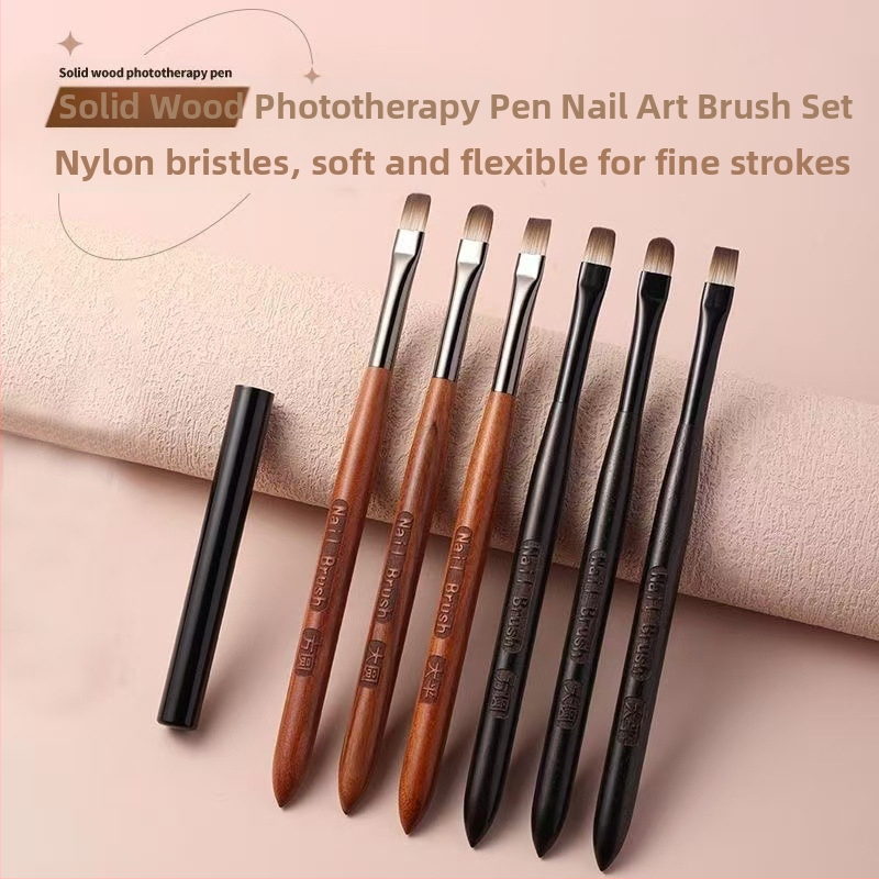 Sandelkoka nagu otu komplekts ar garām koka rokturiem, 6 gab., izcelsme Jiangxi