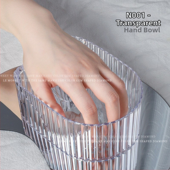 Manikiūro priemonė: skaidrus rankų baseinas su burbulėmis, 85 g, neimportuotas, lako nuėmimo įrankiai