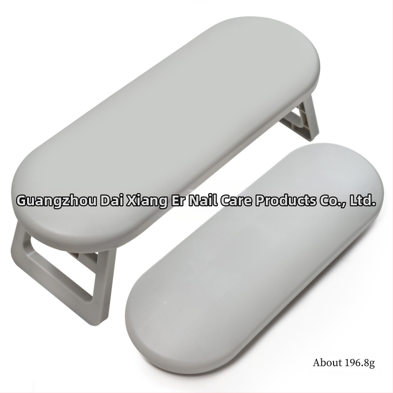 Manikiūro rankos atrama, sulankstoma ir aukščio reguliavimas, gali laikyti nagų lempą, plastikinė rankos pagalvė, modelis H-14YH