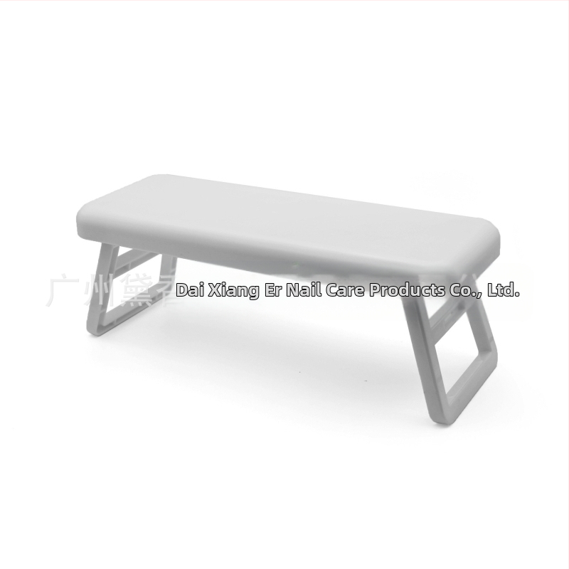 Manikiūro rankos atrama, sulankstoma ir aukščio reguliavimas, gali laikyti nagų lempą, plastikinė rankos pagalvė, modelis H-14YH