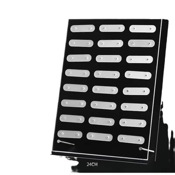 Nagų manikiūro spalvų kortelių pavyzdžių demonstracinė atrama (skaidrus aukšto skaidrumo akrilas, magnetinė juosta)