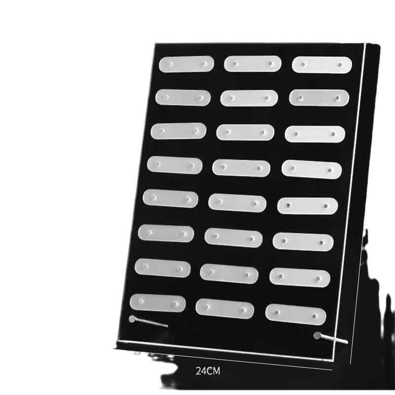 Nagų manikiūro spalvų kortelių pavyzdžių demonstracinė atrama (skaidrus aukšto skaidrumo akrilas, magnetinė juosta)