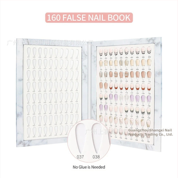 Nagų meno demonstracinė plokštė geliniam lakui, manikiūro demonstracinė knygelė, vietinis prekės ženklas