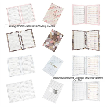 Nagų meno demonstracinė plokštė geliniam lakui, manikiūro demonstracinė knygelė, vietinis prekės ženklas