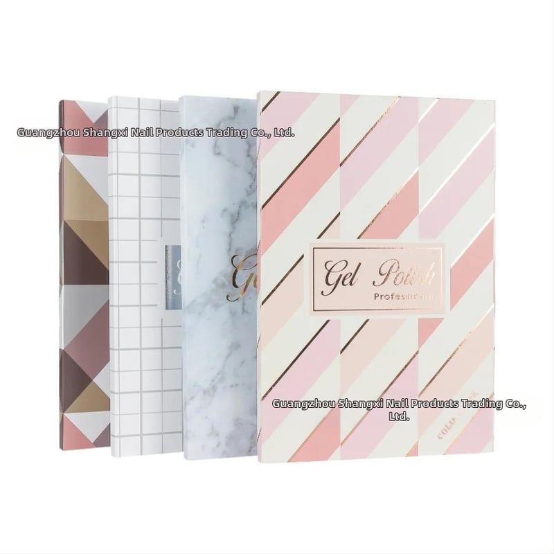 Nagų meno demonstracinė plokštė geliniam lakui, manikiūro demonstracinė knygelė, vietinis prekės ženklas