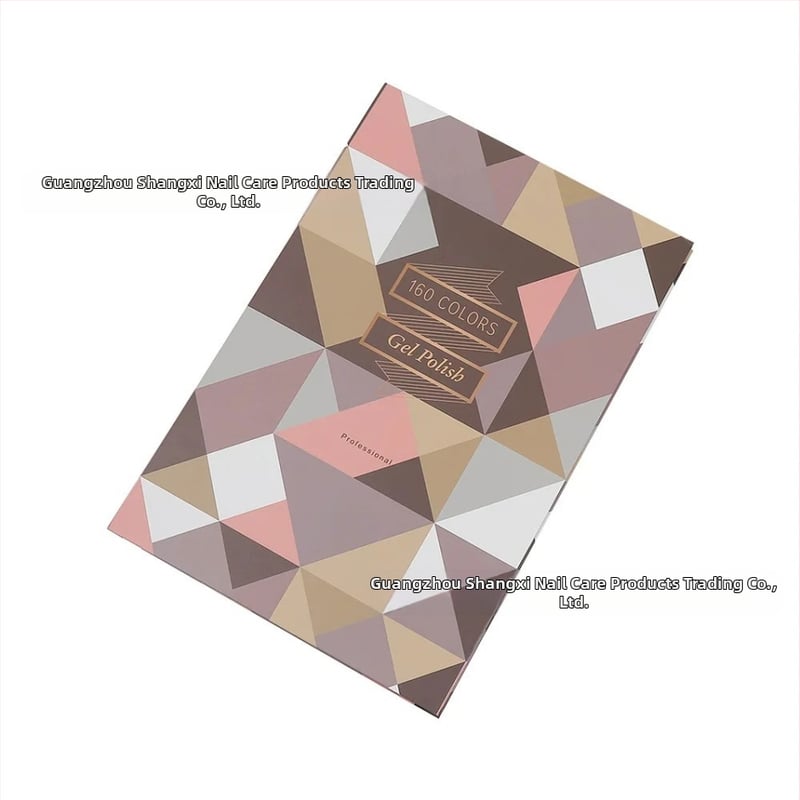 Nagų meno demonstracinė plokštė geliniam lakui, manikiūro demonstracinė knygelė, vietinis prekės ženklas