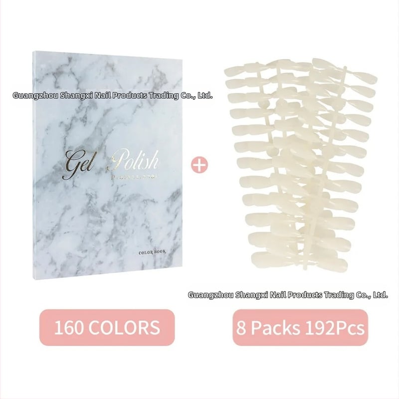 Nagų meno demonstracinė plokštė geliniam lakui, manikiūro demonstracinė knygelė, vietinis prekės ženklas