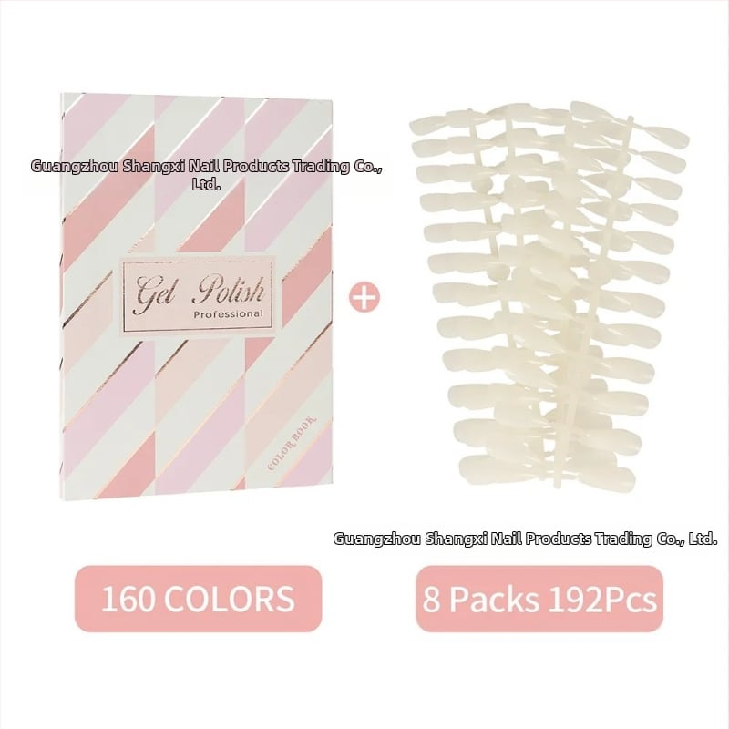 Nagų meno demonstracinė plokštė geliniam lakui, manikiūro demonstracinė knygelė, vietinis prekės ženklas