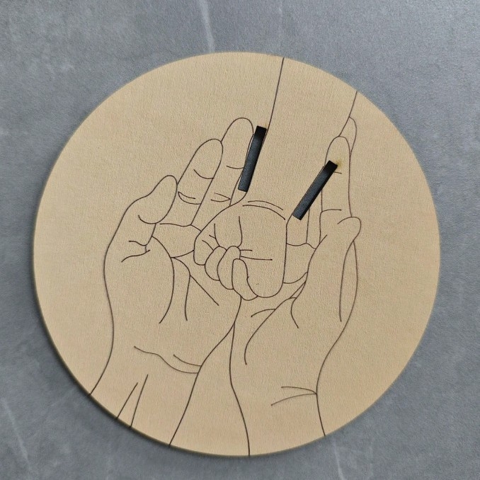 Drveni okvir za prve godine djeteta – pločica sjećanja na rast bebe i djece, božićni dar