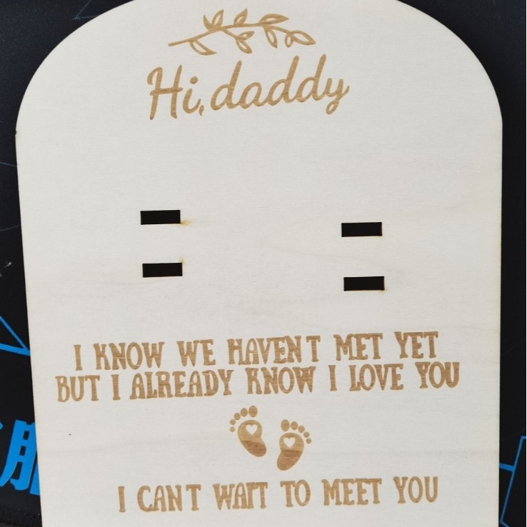 Drveni okvir za prve godine djeteta – pločica sjećanja na rast bebe i djece, božićni dar