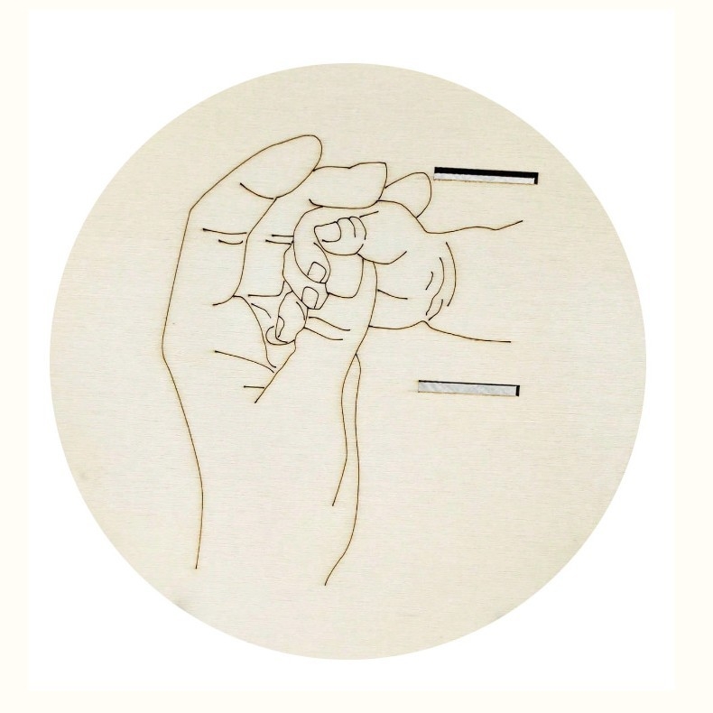 Drveni okvir za prve godine djeteta – pločica sjećanja na rast bebe i djece, božićni dar