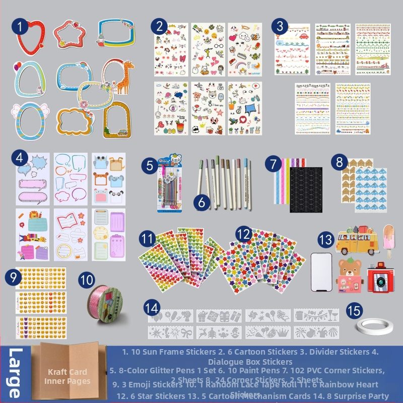 DIY retro fotoalbum s praznom koricom, ručno zalijepljenim stranicama, mini stil, 34 stranice