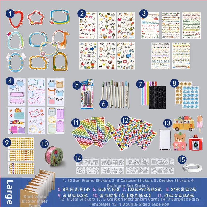 DIY retro fotoalbum s praznom koricom, ručno zalijepljenim stranicama, mini stil, 34 stranice