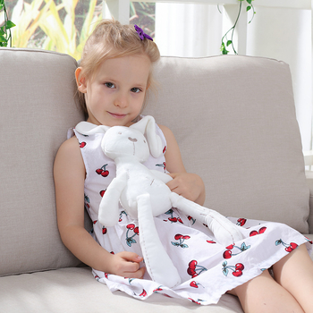 BBSKY λούτρινο λαγουδάκι για μωρά 0–3 ετών, γέμισμα PP βάμβακι, βελούδινο ύφασμα