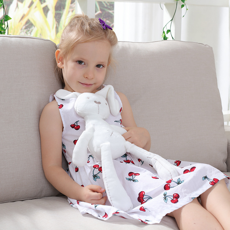 BBSKY зайче плюшена кукла за бебета 0–3 г., пълнеж PP памук, платнен велур