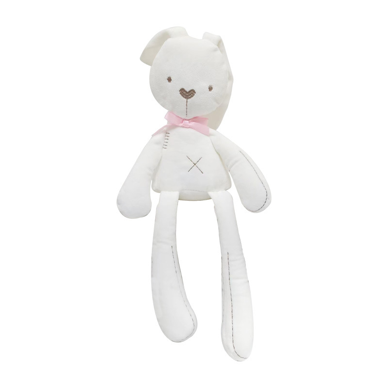 BBSKY зайче плюшена кукла за бебета 0–3 г., пълнеж PP памук, платнен велур