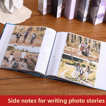 Άλμπουμ φωτογραφιών με εξώφυλλο από χαρτί καφτ, δέσιμο με κόλλα, στυλ χαρτιού‑πυρήνα, 50 εσωτερικές σελίδες