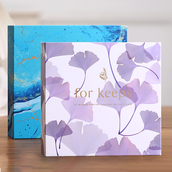 Άλμπουμ φωτογραφιών με εξώφυλλο από χαρτί καφτ, δέσιμο με κόλλα, στυλ χαρτιού‑πυρήνα, 50 εσωτερικές σελίδες