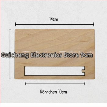 Ξύλινο διακοσμητικό με ευχετήρια κάρτα σε σωλήνα δοκιμών, μοντέρνο μινιμαλιστικό στυλ