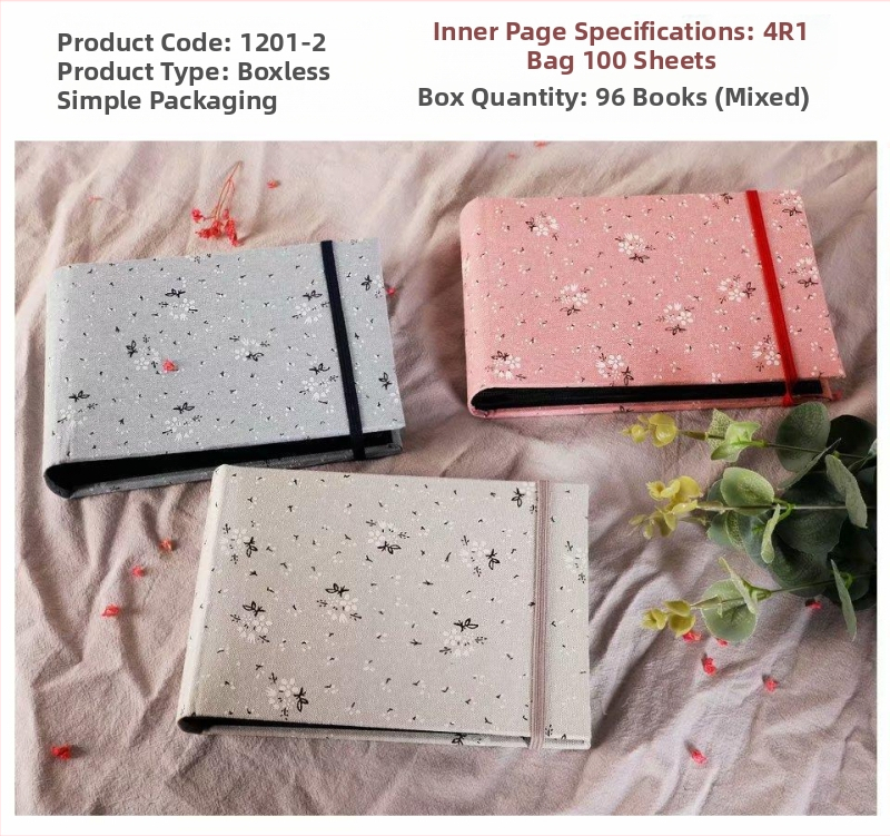 Fotoalbum s platnenim omotom, album sa slobodnim listovima, ljepilo stražnje uvezanje, 50 stranica, mogućnost prilagodbe