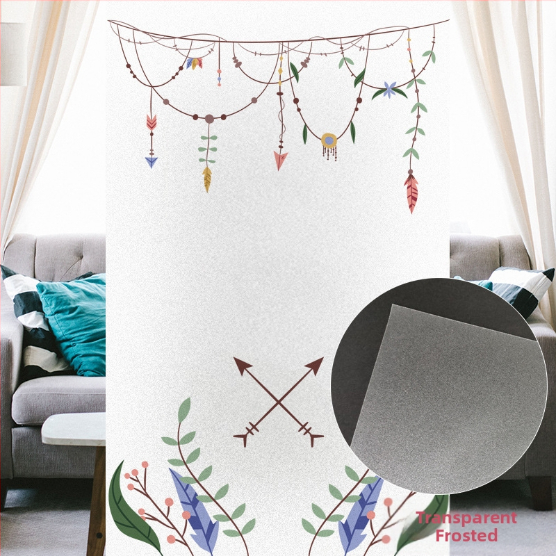 Φιλμ προστασίας ιδιωτικότητας παραθύρου – χωρίς κόλλα, ηλεκτροστατική τοποθέτηση, ματ διαφανές σχέδιο, μοντέρνο μινιμαλιστικό στυλ; Υλικό PVC • Διαθεσιμότητα προσαρμογής • Ένα φύλλο • Κατάλληλο για μπάνιο, σαλόνι, υπνοδωμάτιο, μπαλκόνι, εστιατόριο, εμπορικ