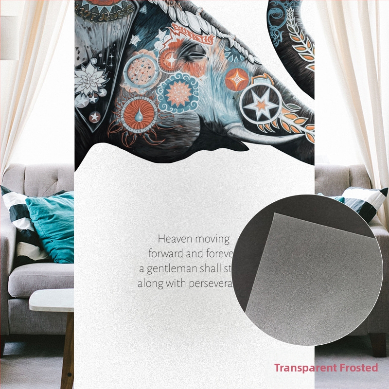 Φιλμ προστασίας ιδιωτικότητας παραθύρου – χωρίς κόλλα, ηλεκτροστατική τοποθέτηση, ματ διαφανές σχέδιο, μοντέρνο μινιμαλιστικό στυλ; Υλικό PVC • Διαθεσιμότητα προσαρμογής • Ένα φύλλο • Κατάλληλο για μπάνιο, σαλόνι, υπνοδωμάτιο, μπαλκόνι, εστιατόριο, εμπορικ