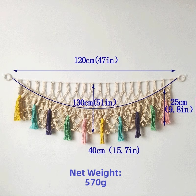 Мрежа за съхранение на кукли – стенно окачване, метал, пасторален стил, Qianka, за пътуване