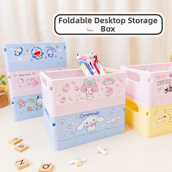 Sulankstomas plastikinis stalo kosmetikos laikymo dėklas, kvadratinės formos, su Can logotipu, pritaikomas