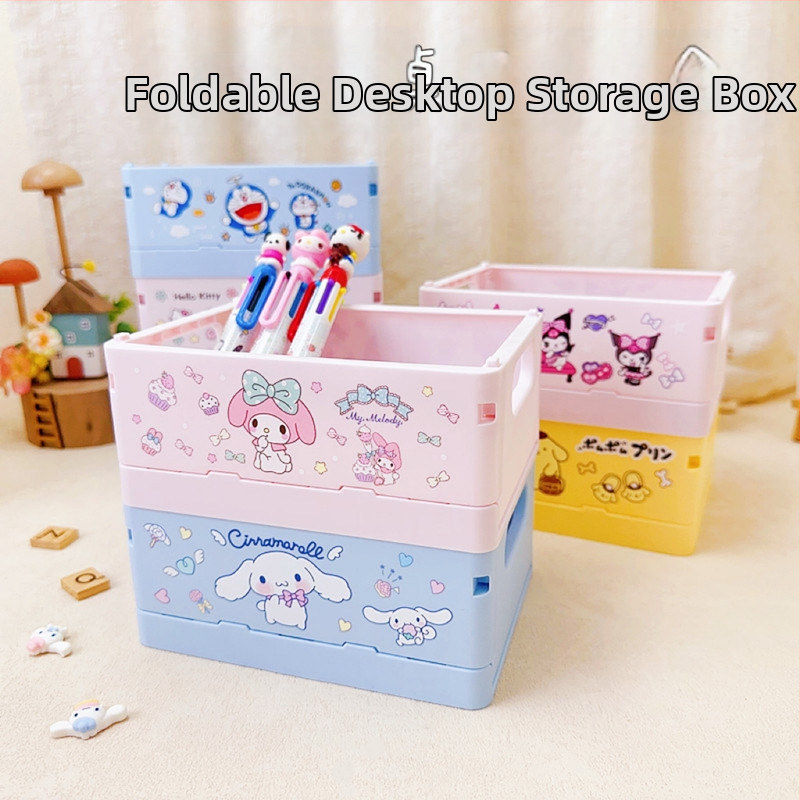 Sklopný plastový box na kozmetiku na stolné použitie, štvorcový tvar, s logom Can, prispôsobiteľný